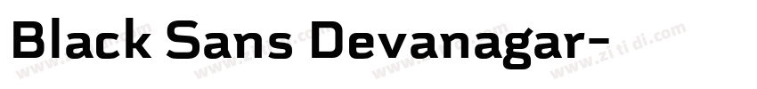Black Sans Devanagar字体转换